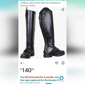 Tuffrider women's boots Black, size 11 !!! NEW IN THE BOX !!!